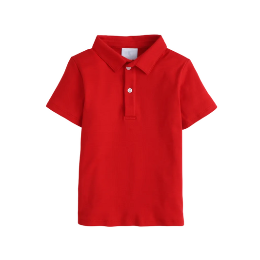 Short Sleeve Polo- Red