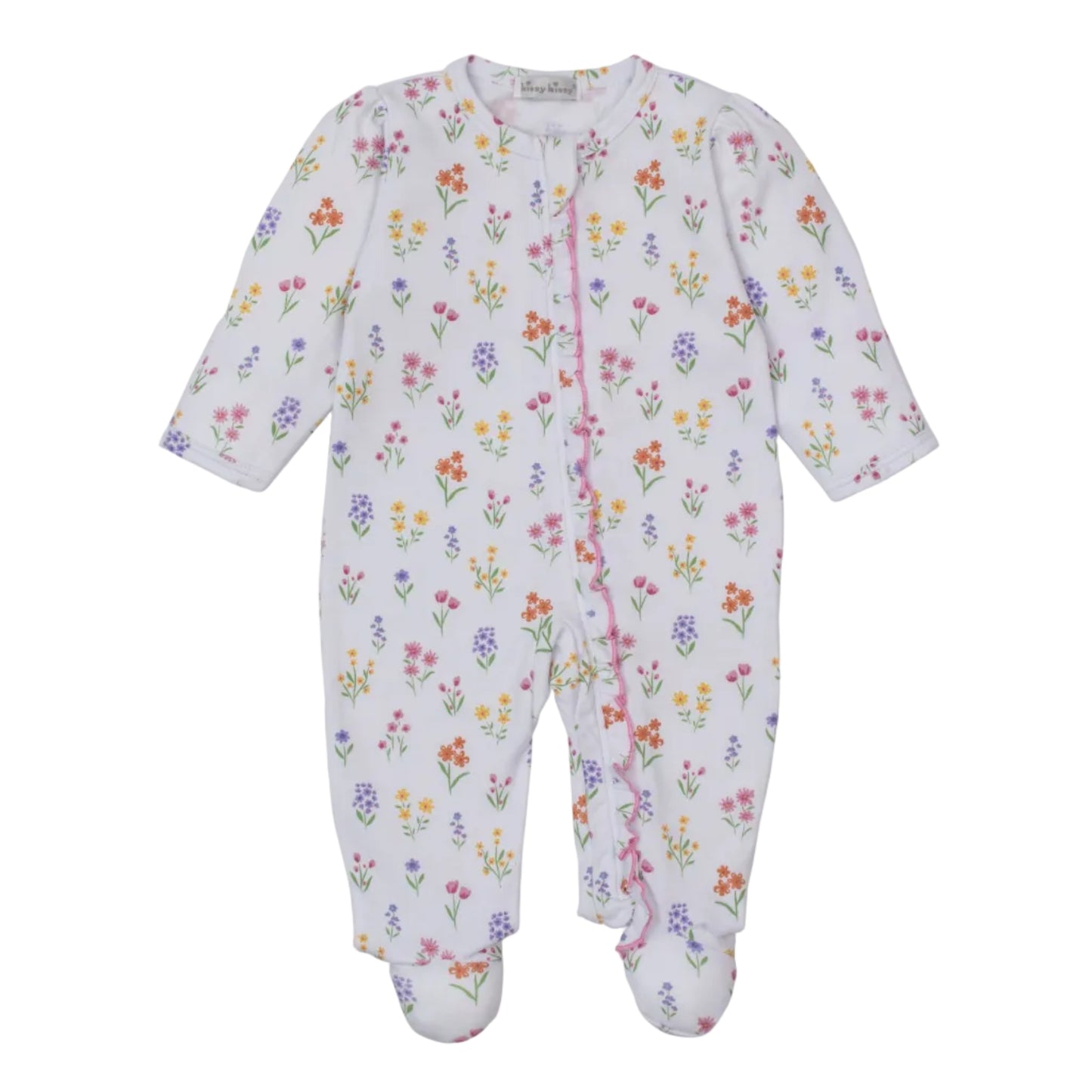 Summer Wildflowers Footie With Zip