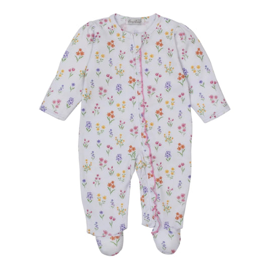 Summer Wildflowers Footie With Zip