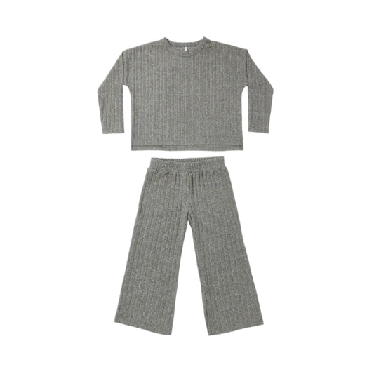 Cozy Rib Knit Set- Evergreen