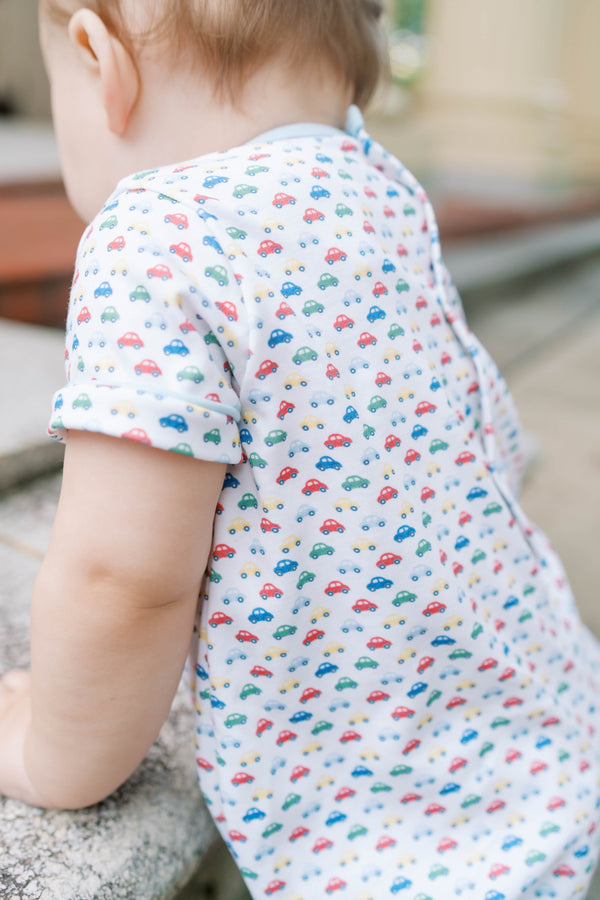 All Occasion Bubble, Park and Play Knit, Bluffton Blue Welting