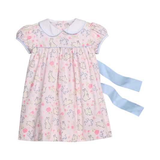 Short Sleeve Natalie Dress- Bunny Blooms