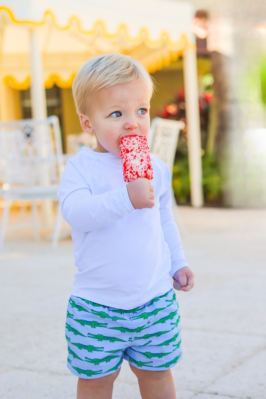 Tortola Swim Trunks - See Ya Later Alligator/Palm Beach Pink