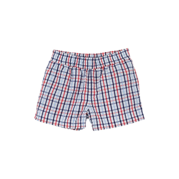 Sheffield Shorts-Pierce Mill Plaid Seersucker/Nantucket Navy