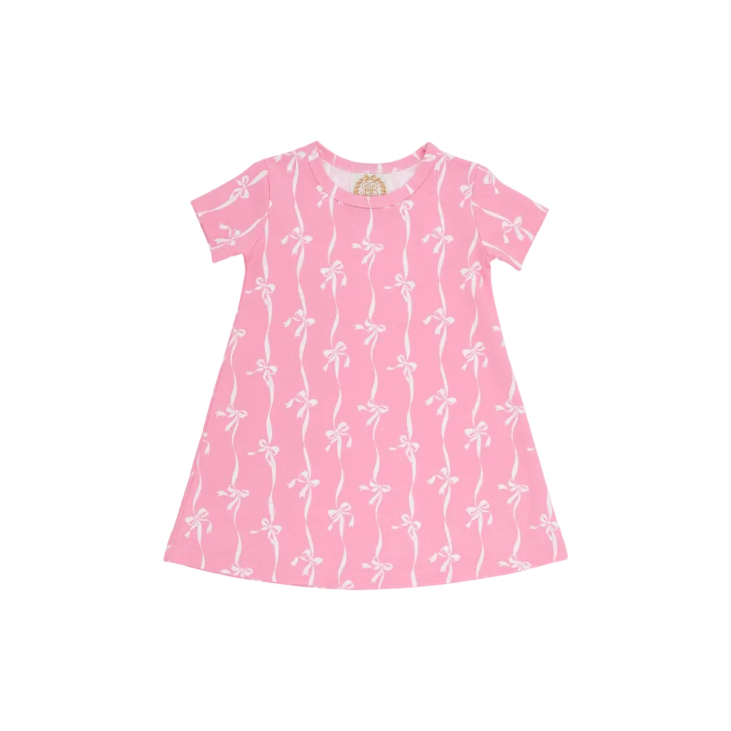 Polly Play Dress- Bell Court Bows (Hamptons Hot Pink)