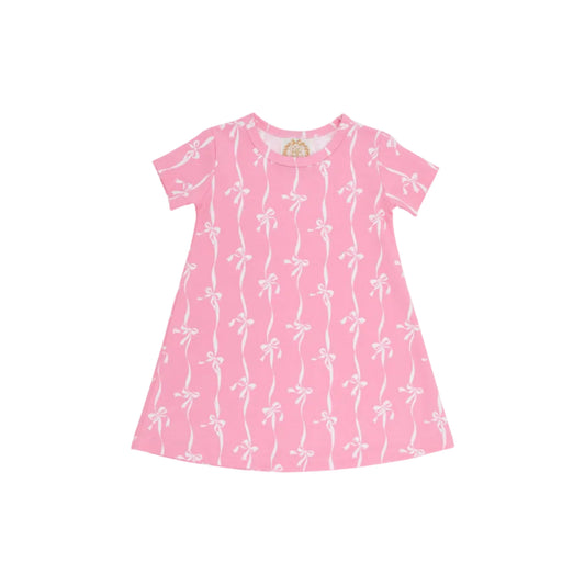 Polly Play Dress- Bell Court Bows (Hamptons Hot Pink)