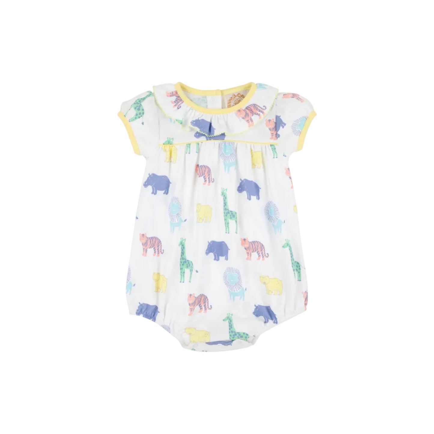 Ramona Ruffle Bubble- Wittle Wild One/Lake Worth Yellow