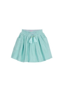 Circle Skirt Aqua Velvet