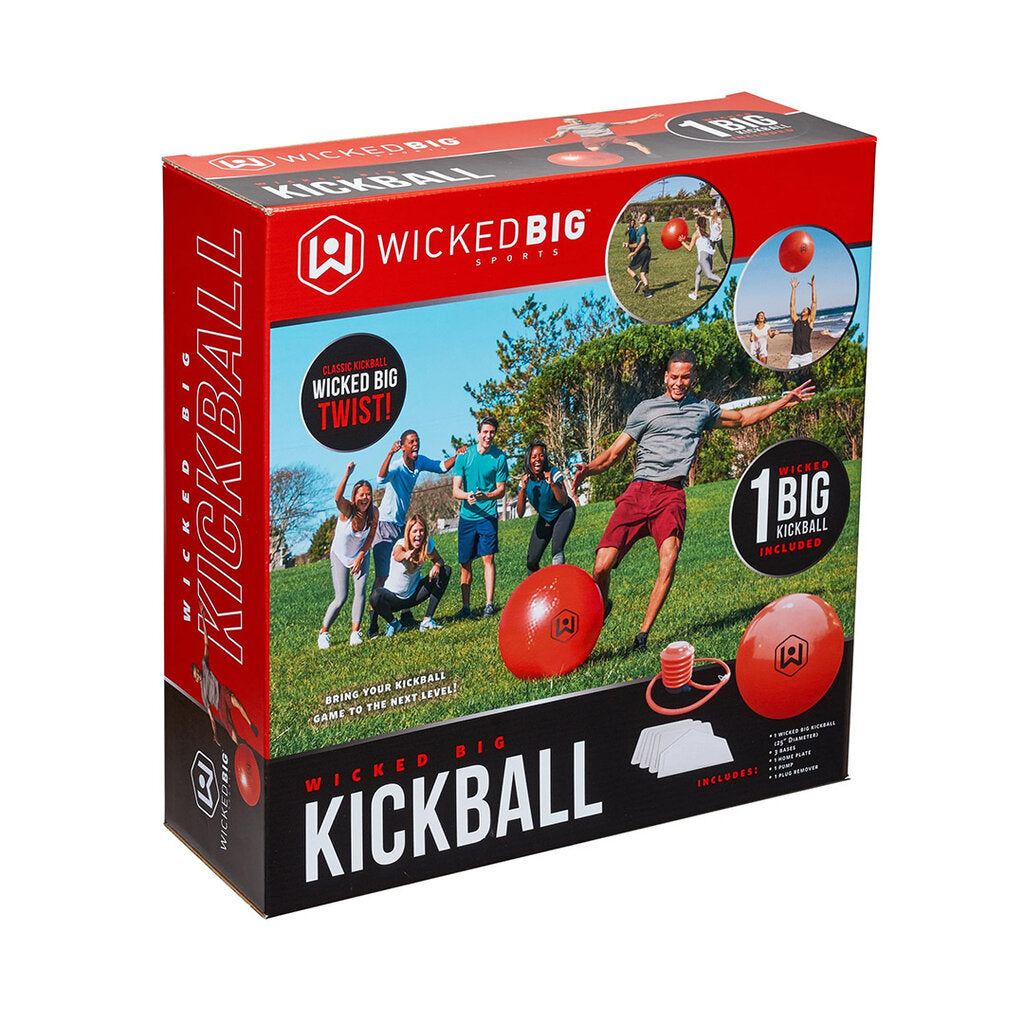 Wicked Big Sports Outdoor Sport Supersized Kickball Set with Pump