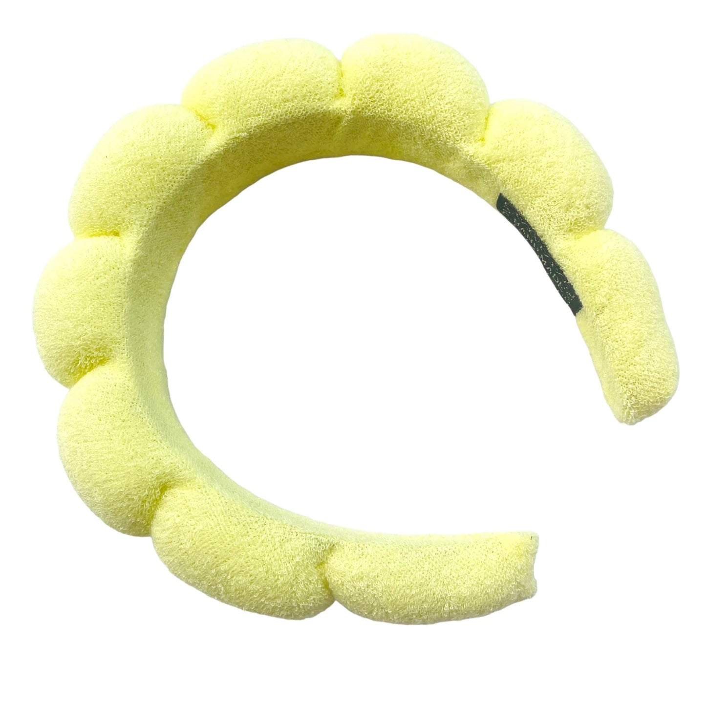 Terry Cloth Bubble Headband Yellow