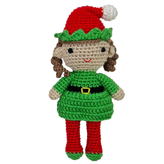 Elf Girl Bamboo Crochet Rattle