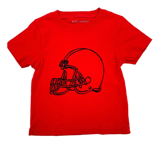 Short Sleeve Red/Black Helmet T-shirt