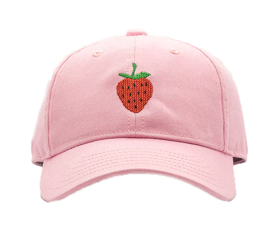 Strawberry on Light Pink Baseball Hat