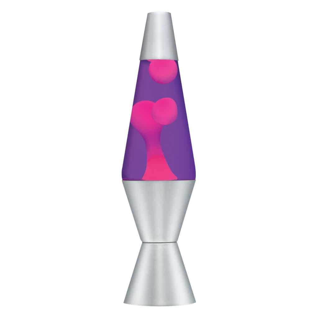 Lava Lamp Silver Pink with Purple
