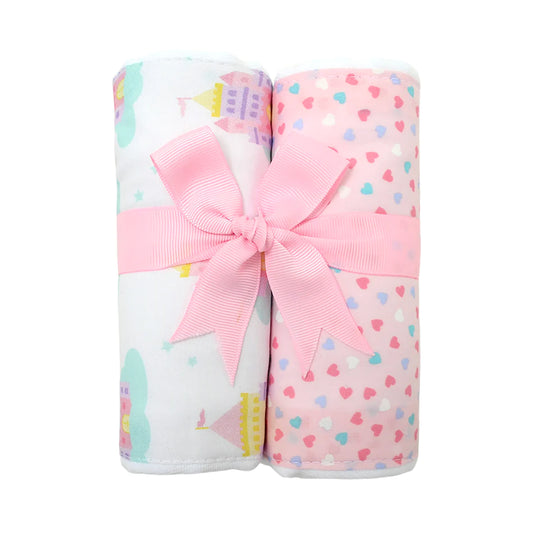 Princess Set of Two Fabric Burps