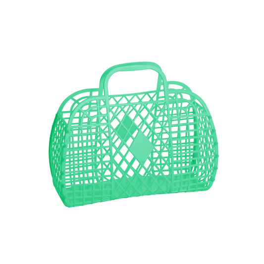 Small Retro Basket Green