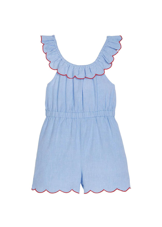 Richmond Romper - Blue Chambray