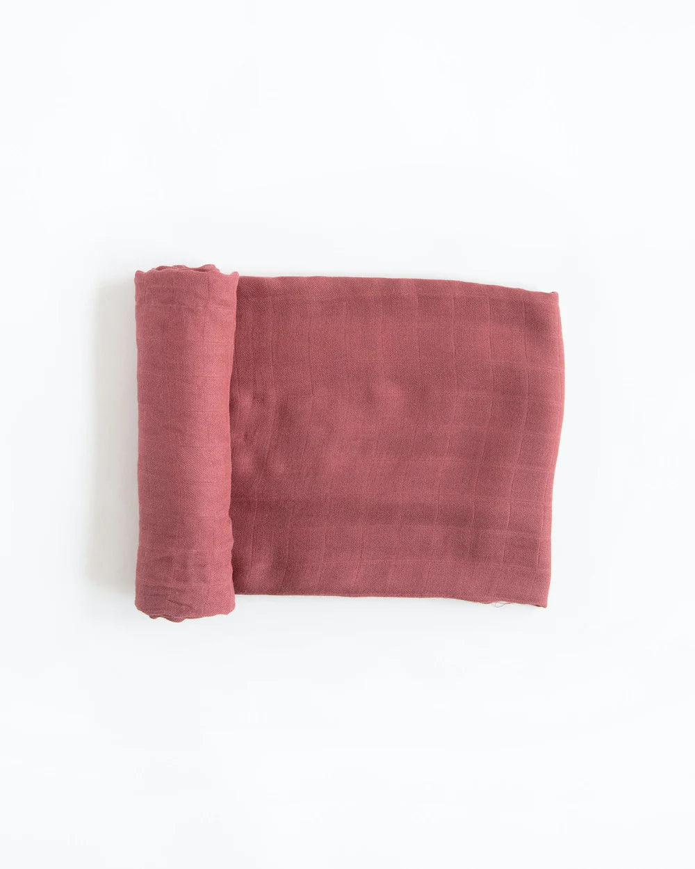 Deluxe Muslin Swaddle Blanket - Dusty Maroon