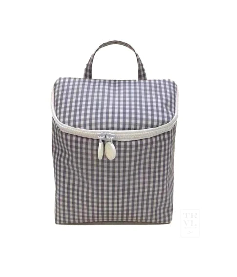 Take Away Insulated Bag- Gingahm Grey