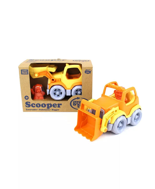 Scooper Construction Truck- Orange/Yellow