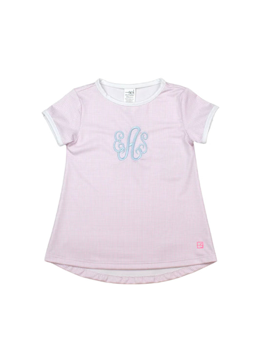 Bridget Basic T-Shirt Mini Pink Gingham