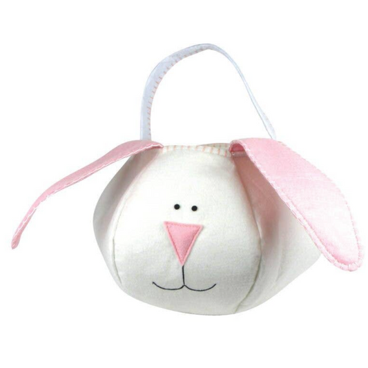 Loppy Eared Easter Bunny Basket - Pink