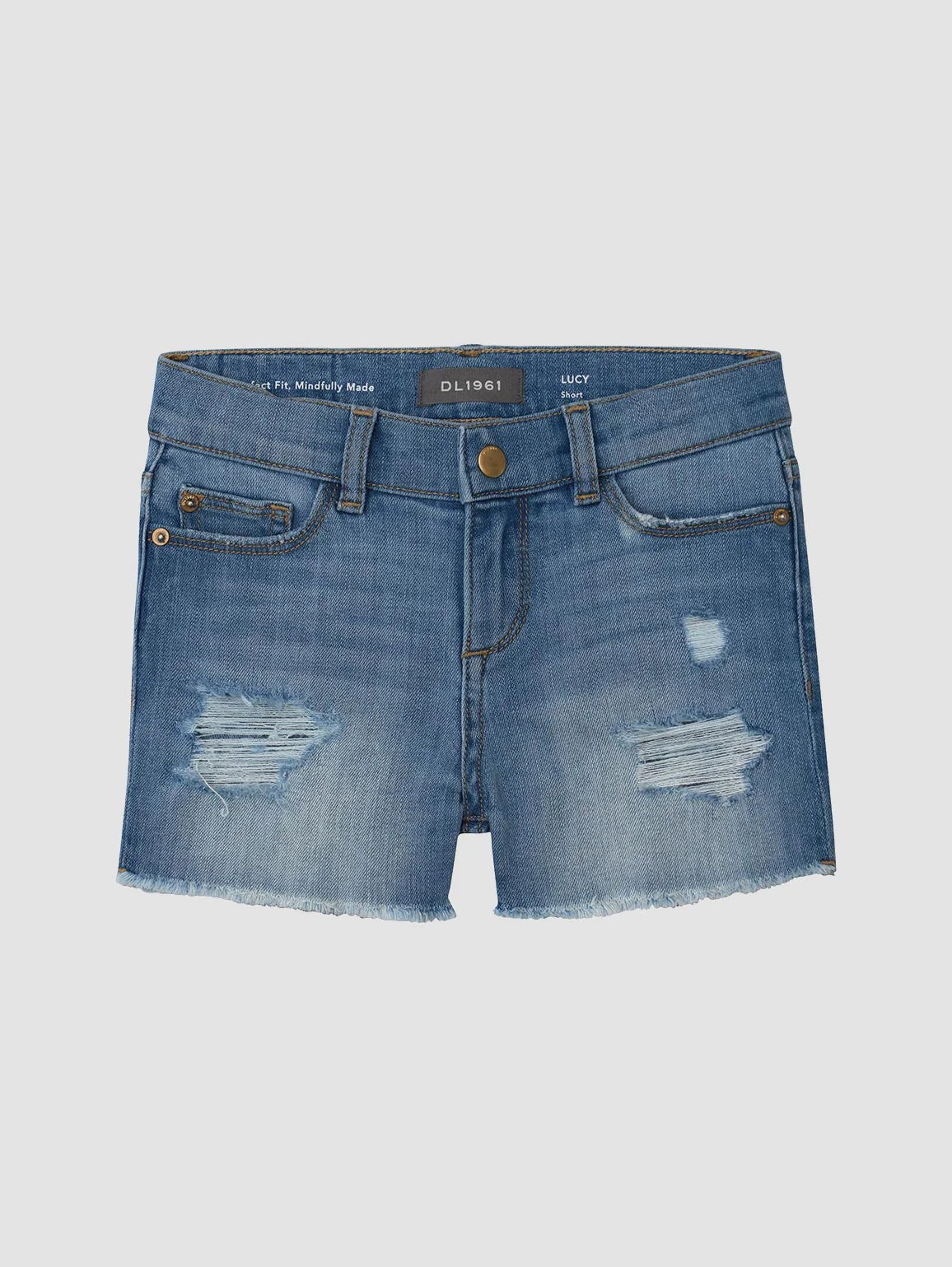 Lucy Shorts Cut Off - Frost Distressed