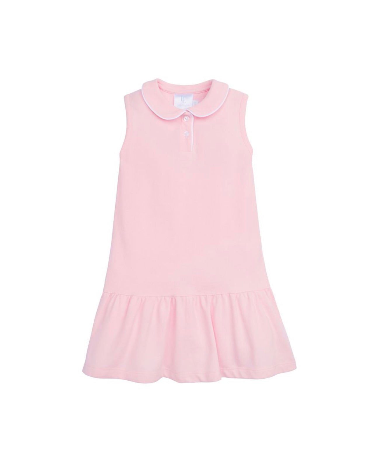 Sleeveless Polo Dress Light Pink