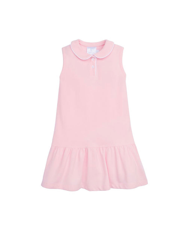 Sleeveless Polo Dress Light Pink