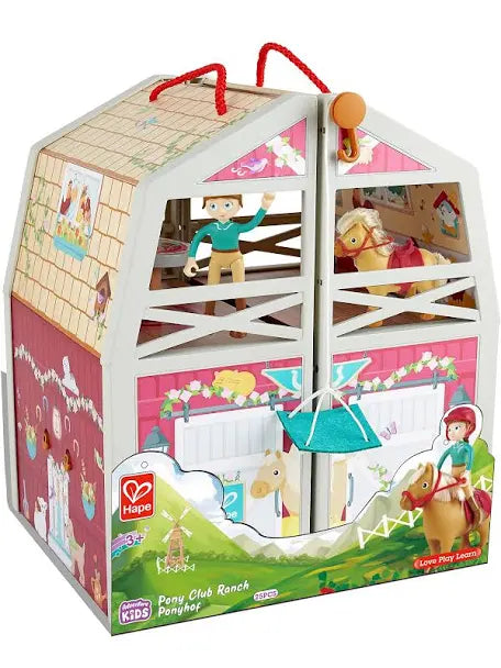 Pony Ranch Barn Stable Club Playset Doll House