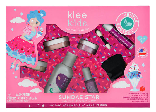 Sundae Star - Klee Kids Natural Mineral Play Makeup 6-PC Kit