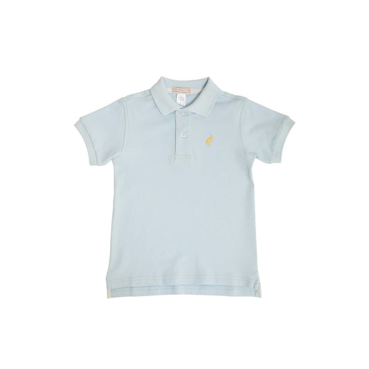 Prim and Proper Polo Ss Buckhead Blue With Bellport Butter Yellow