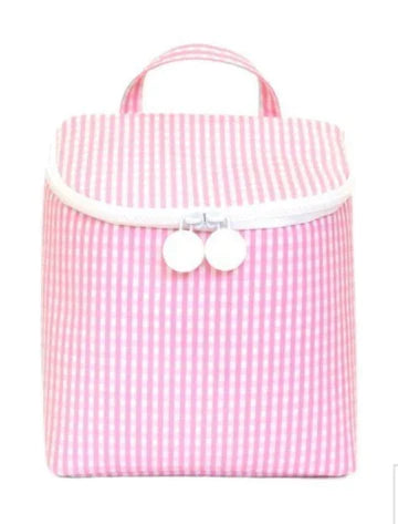 Take Away Insulated Bag- Gingham Pink