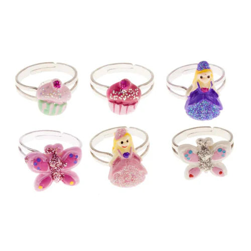 Princess Cupcake Butterfly Rings