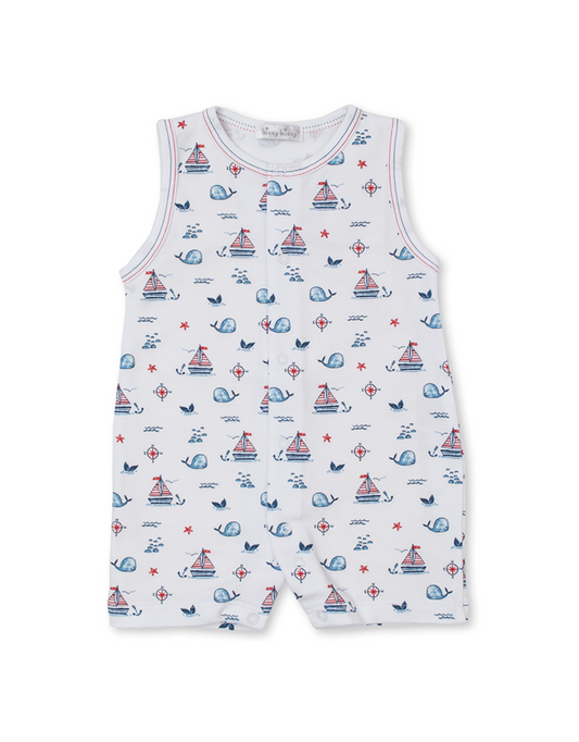 Sails N Whales Sleeveless Short Playsuit