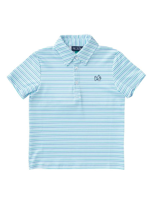 Pro Performance Polo Sea Breeze Stripe